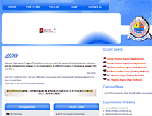 Tablet Screenshot of degree.aocoed.edu.ng